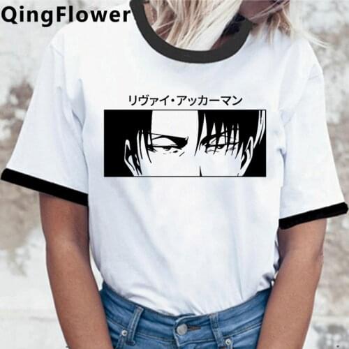 Attack on Titan Shingeki No Kyojin Titan Attack summer top women white t shirt tumblr couple top tees kawaii