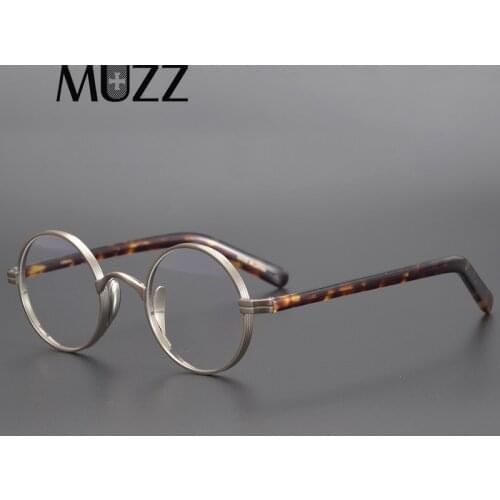 Men Titanium Glasses Frame Round Women Japan Luxury Prescription Myopia Optical Acetate Eyeglasses Frame Vintage Small Eyewear