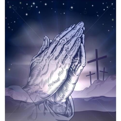 Full Square Diamond Embroidery Easter Praying Hands Gift Handicraft Diamond Painting Cross Stitch Home Decor JX251