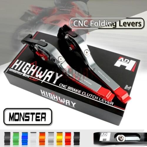 CNC Brake Handle Bar Lever Extendable Folding Adjustable Brake Clutch Levers For DUCATI 696 Monster 2009-2014 09-14 2010 2011