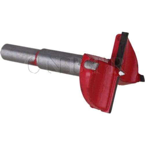 CNBTR 40mm Cutting Dia Red Alloy Steel Open Hole Woodworking Forstner Drill Bit Cutter Power Tool