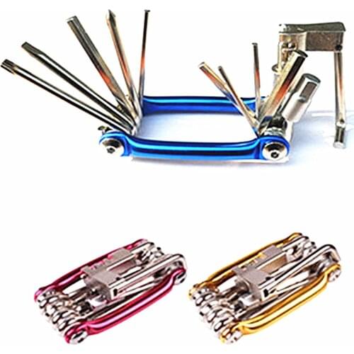 Bicycle multifunctional combination repair tool repair belt chain device box end wrench bike tools BT3061