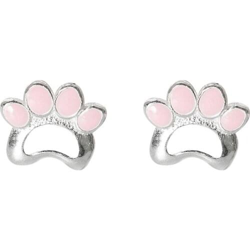 REETI 925 Sterling Silver Lovely cat Stud Earrings For Women 2018 New Trend Personality Lady Fashion Jewelry