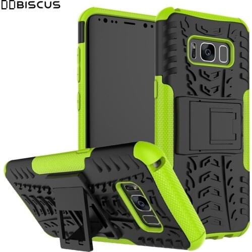 Hard Plastic Armor Hybrid Soft Silicone Cover For Samsung Galaxy S8 Plus S 8 SM-G950F SM-G955F G955F G950F Heavy Duty Slim Case