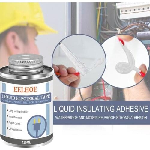 125ml Liquid Insulating Electrical Tape Insulating Electronic Sealant Fixed High Temperature Resistant Sealing Glue Waterproof