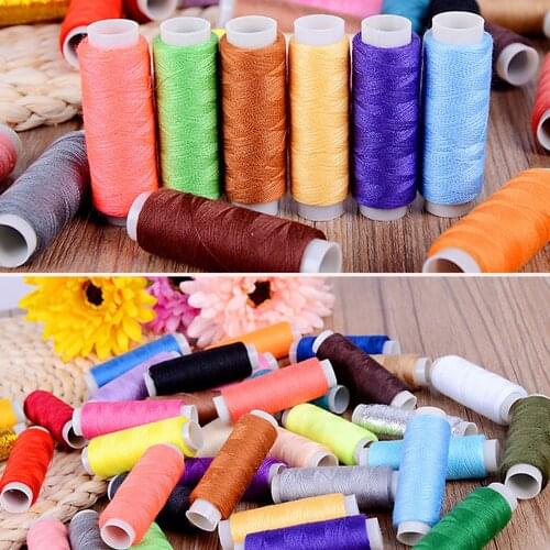 1-39pcs 200yards Sewing Thread Polyester Embroidery Thread Set Strong And Durable Sewing Threads Needlework For Hand Machines