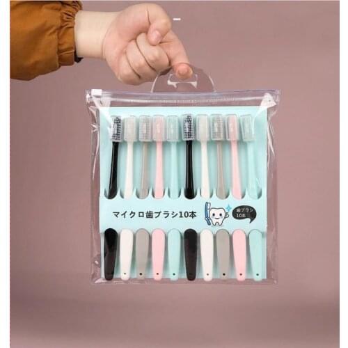 10pc/Pack Ultra Soft Toothbrush Nano Brush Eco Friendly Teeth Cleaning Oral Hygiene Dental toothbrushes And Accessories