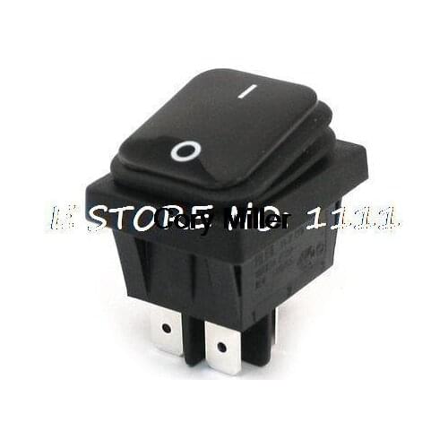 16(8)A 250VAC 4 Pin DPST ON/OFF Panel Mounting Waterproof Boat Rocker Switch