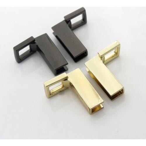 2pcs Metal Bag Side Anchor Gusset Fashion Durable Hanger Clamps Bag Side Edge Anchor Link Hardware for Bag Purse Strap