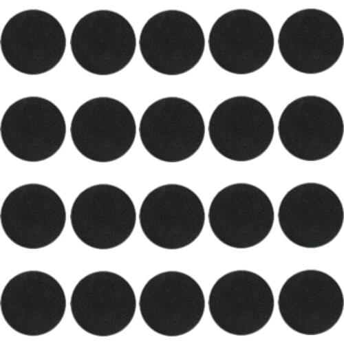 20 x 60mm bases For games plastic black bases