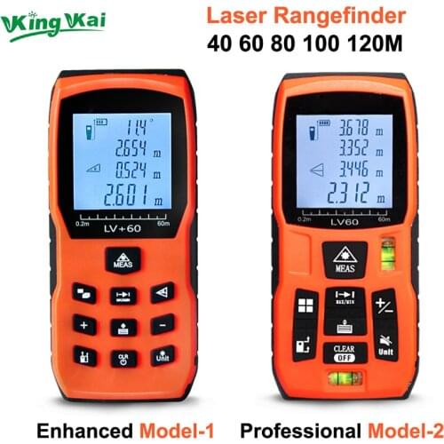 40m 60m 80m 100m 120m Waterproof Digital Laser Distance Rangefinder Tape Measure Area volume Tool Digital Tape ruler Measure