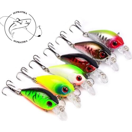 4g/45mm Mini Crankbait Fishing Lures Topwater Float Crazy Wobblers Bass Plastic Hard Bait Ocean Fishing Artificial Bait Pesca