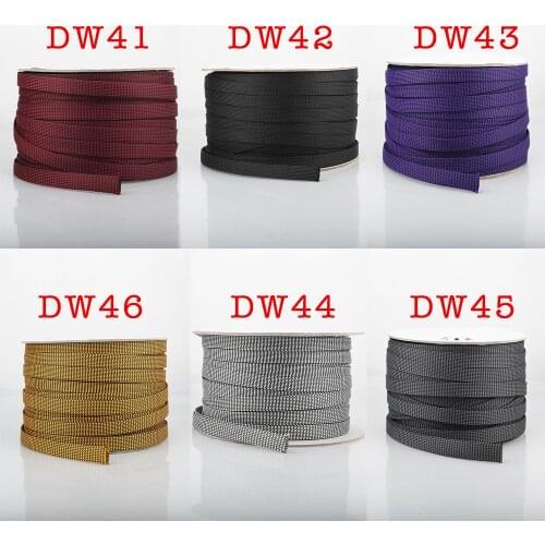 5M Cotton 16MM Nylon Mesh Braided Sleeving For DIY Power Cord Cable Sleeves Tube Sleeves DW40/DW41/DW42/DW43/DW44/DW45/DW46