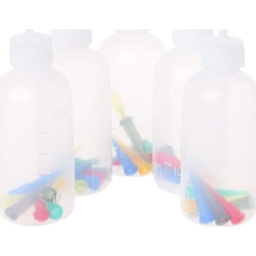 5PCS Jam Painting Squeeze Bottles With 35 Nozzles Cake Decor 50ML Baking Pastry GXMA