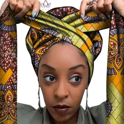 African Headwrap In Womens Hair Accessories Scarf Wrapped Head Turban Ladies Hair Accessories Scarf Hat Headwrap WYB612