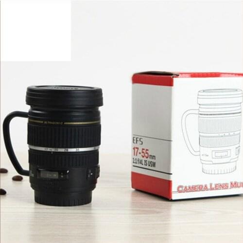 European and American Simple Lens Camera Cup Small Coffee Mugs Holiday Gift Environmental Protection Durable Stainless Steel Cup