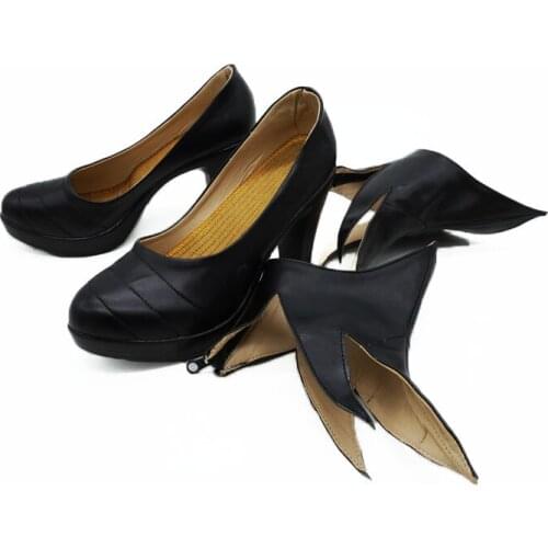 LOL IG Kaisa Black Cosplay Shoes Boots Halloween Carnival Cosplay Costume Accessory