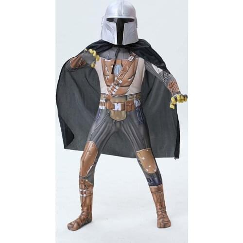 Kids Children Star Cosplay Costume Jumpsuit Cape Cloak Outfit Halloween Cosplay Costumes Suit