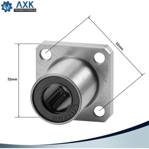Hot sale 1pc LMK12UU 12mm flange linear bearing CNC Flange Linear Bush