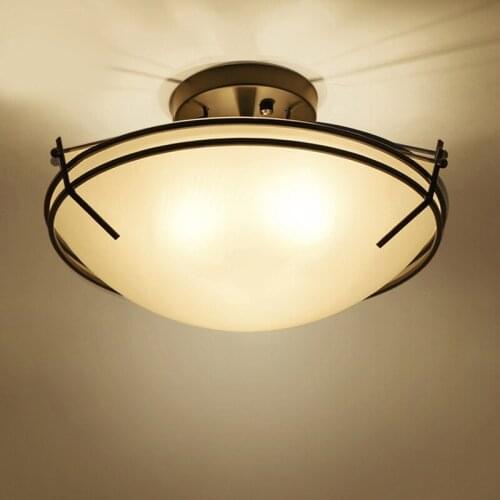 Creative LED Ceiling Lights 42 CM Retro Glass Modern Led Ceiling Lamps for Living Room Surface Mounted Led Ceiling Lighting