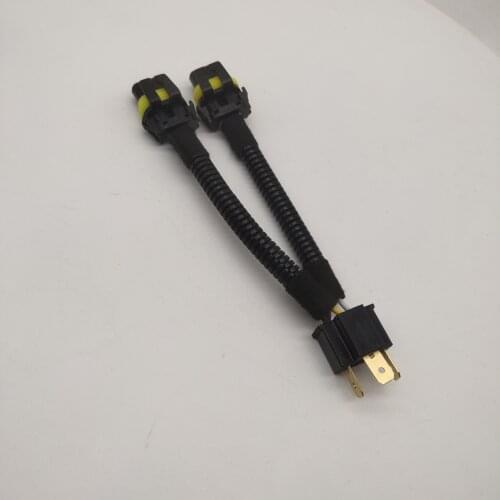 Longyue Factory Sale 10pcs H4/9003 to 9005 9006 Headlight Adapter Wiring Harness Light Plug Connector 6"
