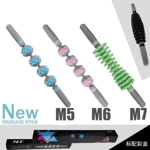 M5/M6 Body Massage Sticks Muscle Roller Tool Trigger Portable for Fitness Yoga Leg Arm Relieve Physio Yoga Block Fitness