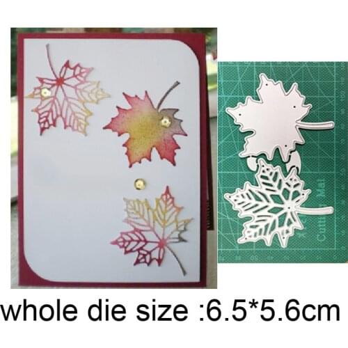 Metal cutting dies cut die mold Christmas Maple leaf decoration Scrapbook dies paper craft knife mould blade punch stencils dies