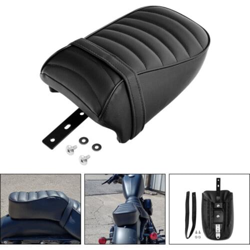 Motorcycle Rear Seat Pillion Pad For Harley Sportster Iron 883 XL883N 16-19 Iron 1200 XL1200NS 18-19