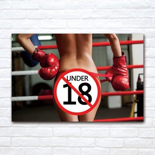 Boxer Girl Poster Print for Home Decor Wall Art Picture For Living Room Decor Canvas Painting