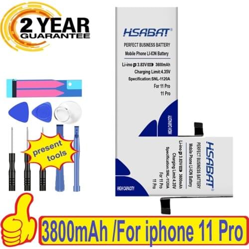 Top Brand 100% New 3600~4500mAh Battery for iphone 11 / 11 Pro / 11 Pro Max Batteries + free gfit