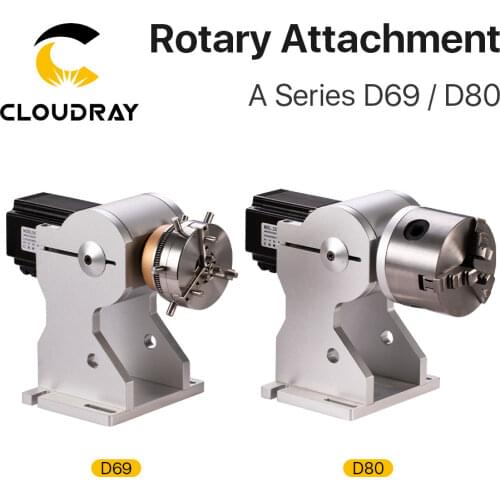 Cloudray Three Chuck Rotary Worktable Rotary Device Diameter 80mm Fixture Gripper for Co2 & Fiber Marking Machine Extra Axis