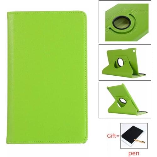 360 Rotating PU Leather Case for Huawei MediaPad T3 8.0 Honor Play Pad 2 KOB-L09 KOB-W09 Tablet Cover for Huawei T3 8.0 + film