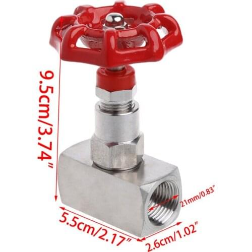 1/2" DN15 Stainless Steel 304 High Pressure Needle Valve Female Thread J13W 160P W315