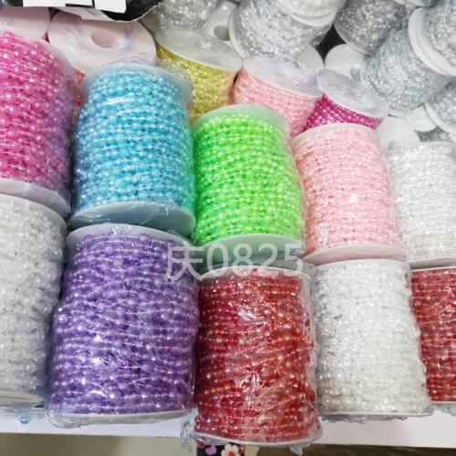 1M Sequins Transparent Crystal Beads Sequin Beaded Fabric Trim Sewing Bride Wedding Headwear Accessories Craft Supplies QY11