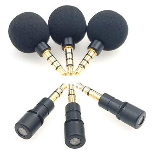 1pc Portable 3.5mm Jack Microphone Mini Condenser Wireless Player Speaker Voice Micorphone for IPhone Android Audio Accessories