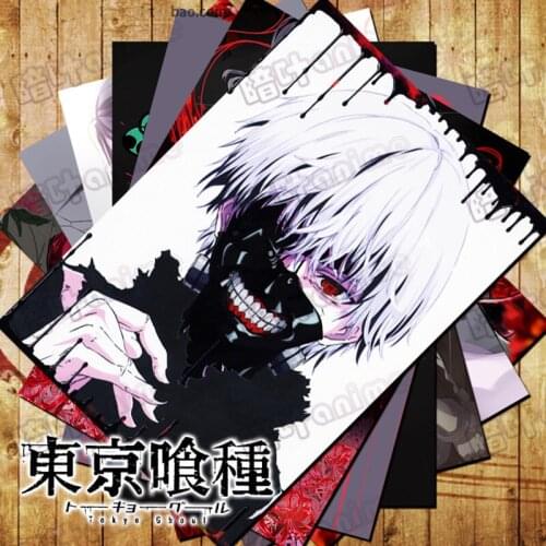 10 PCS/LOT Anime Tokyo Ghoul:re Poster Toys Stickers Kaneki Ken Haise Saiko Kuki Tooru Ginshi Tokyo Ghoul Wall Pictures 42x29CM