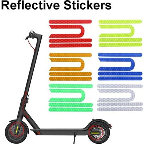 4Pcs/set For M365 Electric Scooter Skateboard Parts Front Rear Wheel Tyre Cover Protective Shell Reflective Sticker