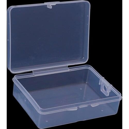 9cm*6.5cm*3cm Transparent Plastic Storage Box Clear Square Multipurpose
