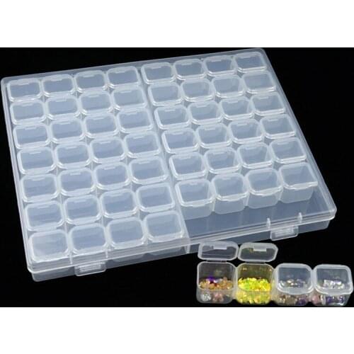 Diamond Painting Boxes 56 Lattices Dismountable Diamond Embroidery Accessories Cross Stitch Cases Storage Organizer Home Storage