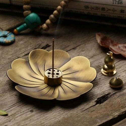 Antique incense burner base household dish room incense holder home decoration accessories