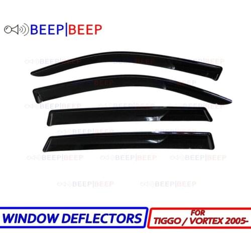 For Chery Tiggo / Vortex Tingo 2005- car window deflectors wind deflector sun guard rain vent visor cover styling accessories