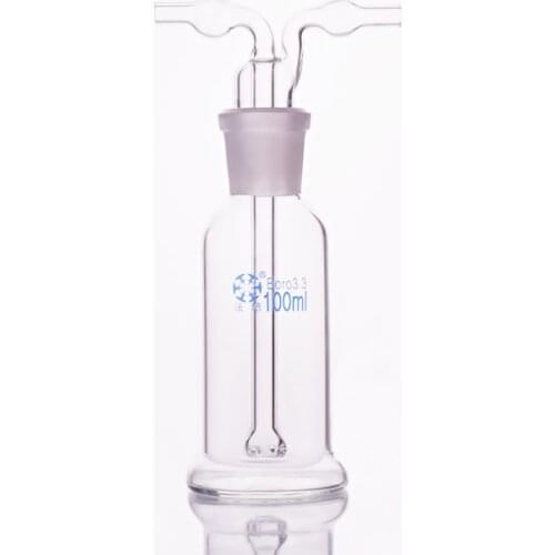 Monteggia gas washing bottle ,Capacity 100ml,Lab Glass Gas Washing Bottle muencks,Shisha hookah