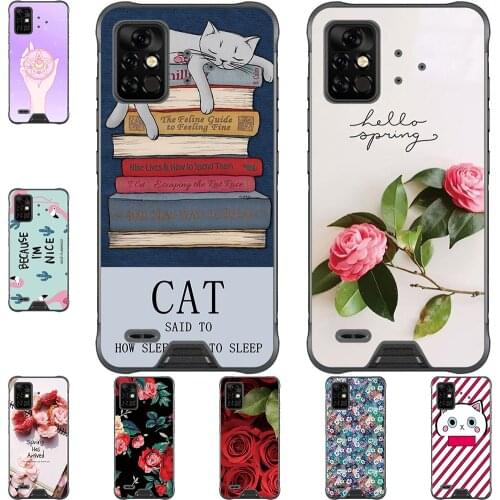 I am alone Phone Case For UMIDIGI Bison Pro 2021 6.3 inch Bags Fashion Luxury Color Cartoon Printed Paint Mobile