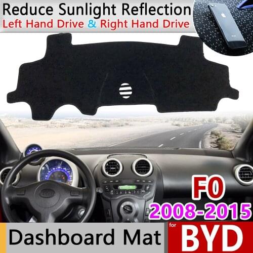 For BYD F0 2008 2009 2011 2012 2013 2014 2015 Anti-Slip Mat Dashboard Pad Sunshade Dashmat Anti-UV Protect Carpet Accessories