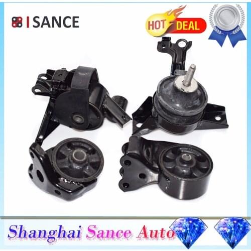 ISANCE Engine Transmission & Front & Rear Motor Mount Set 21830-2D050 For Hyundai Elantra 2001-2006 / Tiburon 2.0L 2003-2008