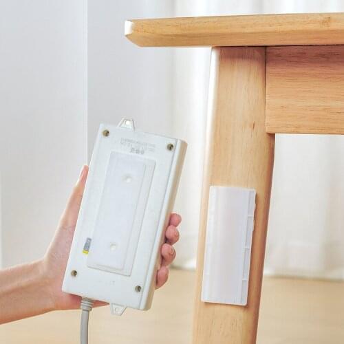 Socket Fixer Traceless and Punch-Free Socket Strip Trailer Wall Attached Power Strip Wall Attached Wall-mounted Socket Buckle