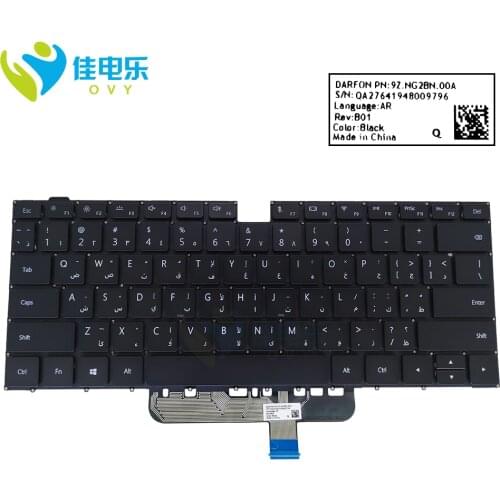 Farsi Arabic Backlight keyboard for Huawei MateBook D 14 NBL WAQ9RP WAQ9R NBL-WAQ9L NBB WAH9P WAH9 WAP9R NBB-WAE9P FS keyboards