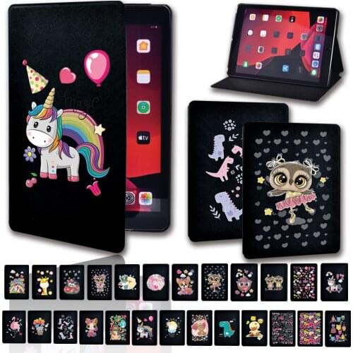 Tablet Case for Apple Ipad 8 2020 10.2 Inch 8th Generation Leather Filp Folding Bracket Tablet Cover Case