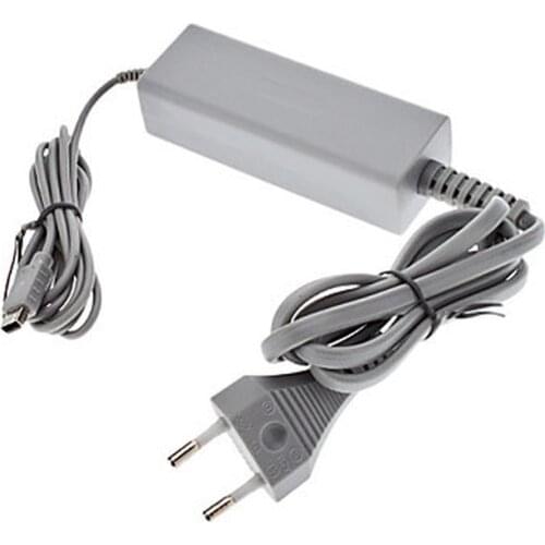 For Nintend Wii U EU Plug Wall Power AC Charger Adapter for WiiU GamePad Charging Adapter Charging with Cable