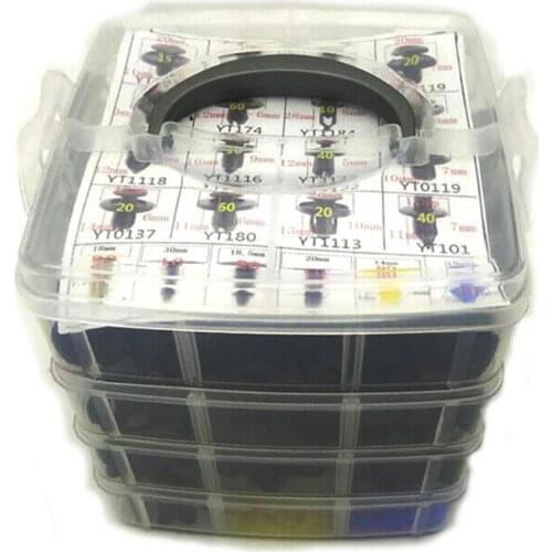 NEW-650 Pcs Plastic Car Fender Retainer Different Fasteners Clip Moulding